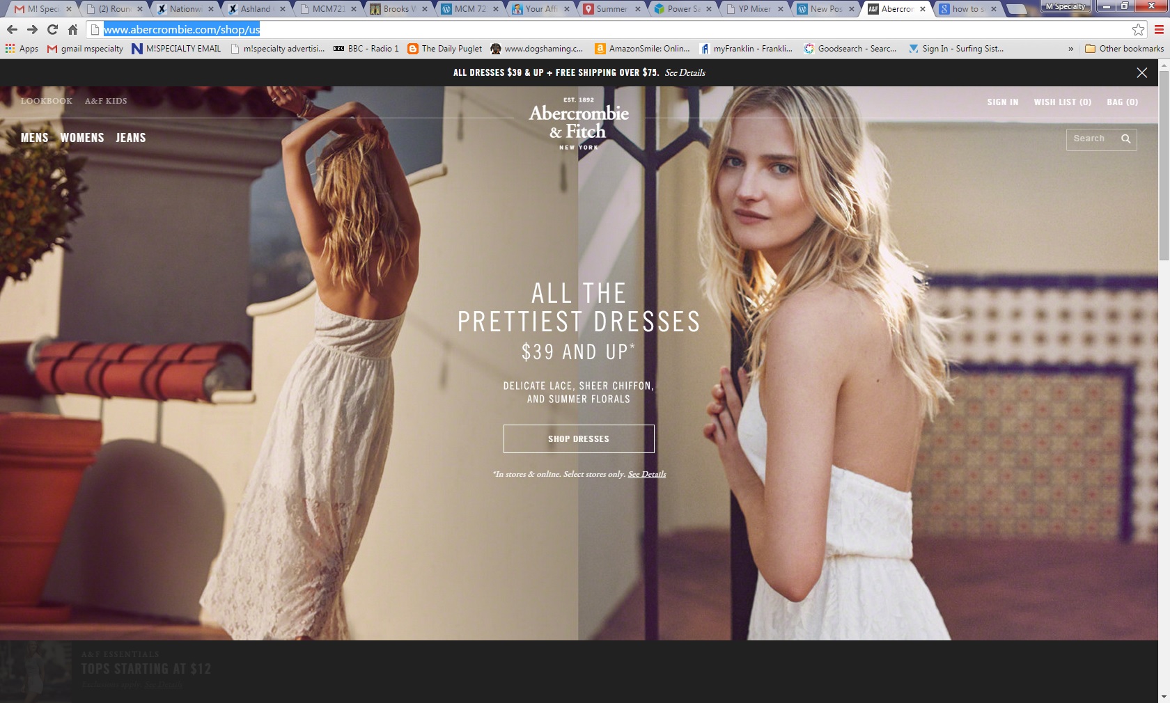 abercrombie & fitch website